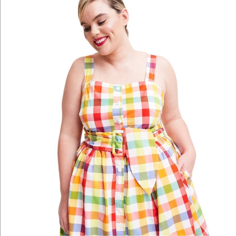 NWT Christopher John Rogers x Target Plaid Dress. Size 2 - Picture 7 of 13